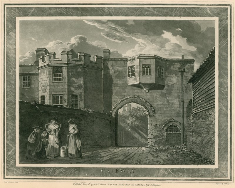A régi Richmond-palota kapuja, Surrey alkotó: English School