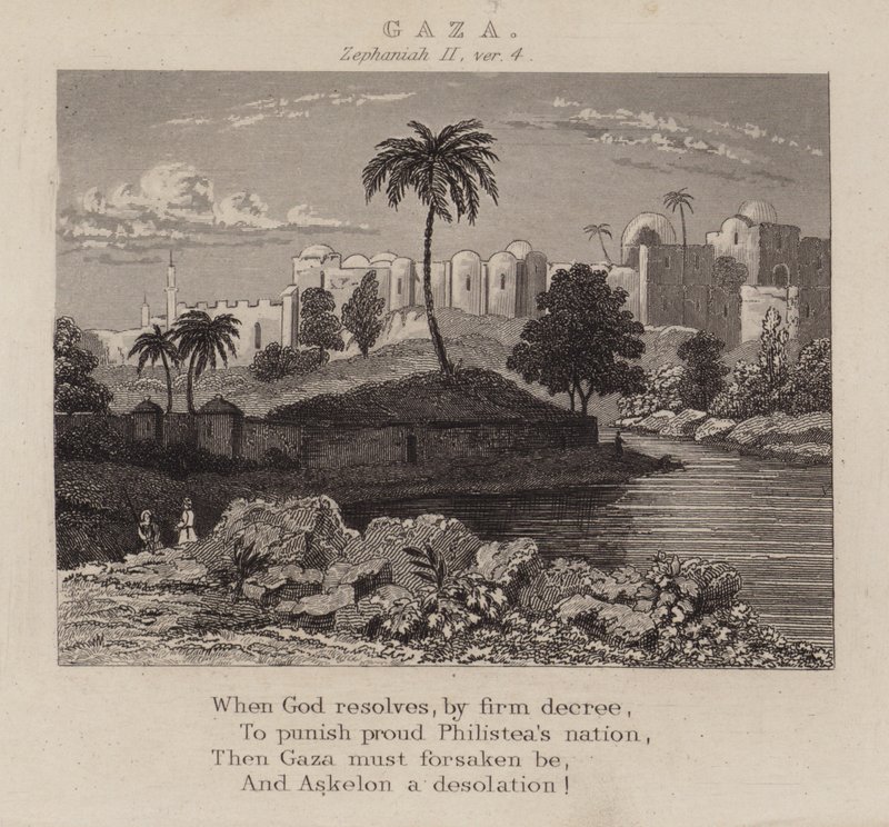 Gáza, Zephaniah II, ver 4 (metszet) alkotó: English School