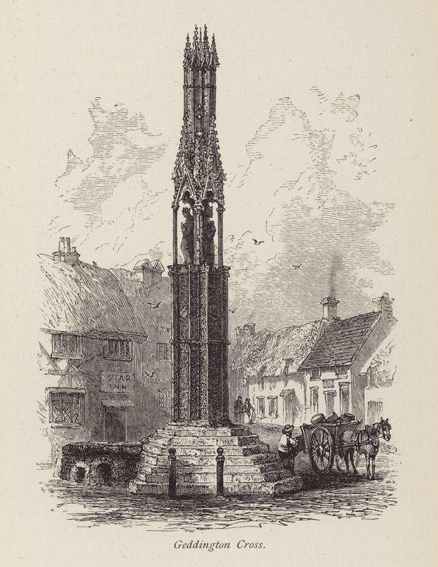 Geddington Cross (metszet) alkotó: English School
