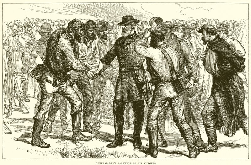 Lee tábornok búcsúzik katonáitól alkotó: English School