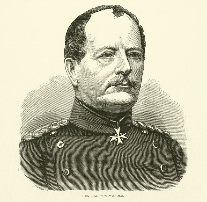 Von Werder tábornok, 1870. szeptember alkotó: English School