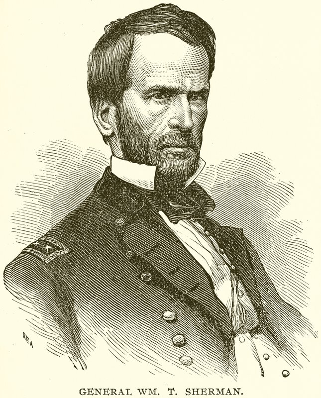 WM tábornok. T. Sherman alkotó: English School