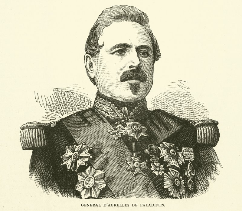dAurelles de Paladines tábornok, 1870. december alkotó: English School