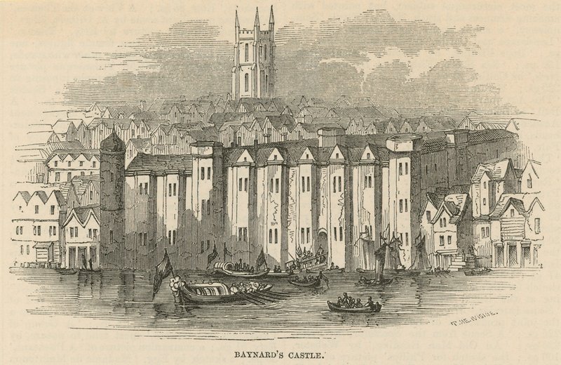 A Baynards-kastély általános képe alkotó: English School