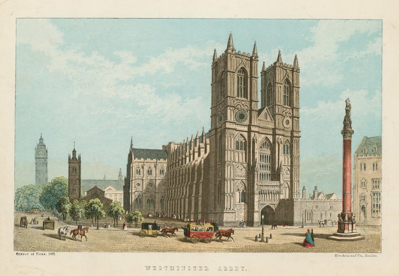 A Westminster Abbey általános képe alkotó: English School