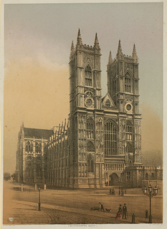 A Westminster Abbey általános képe alkotó: English School
