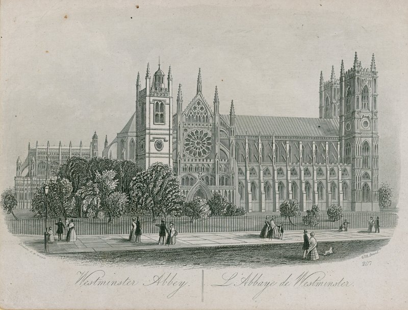 A Westminster Abbey általános képe alkotó: English School