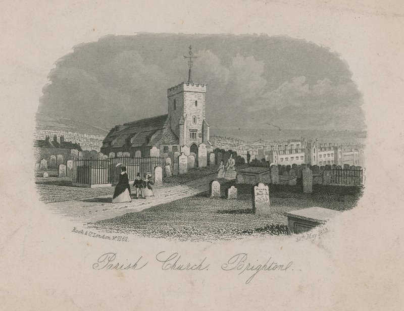 A brightoni plébániatemplom általános képe alkotó: English School