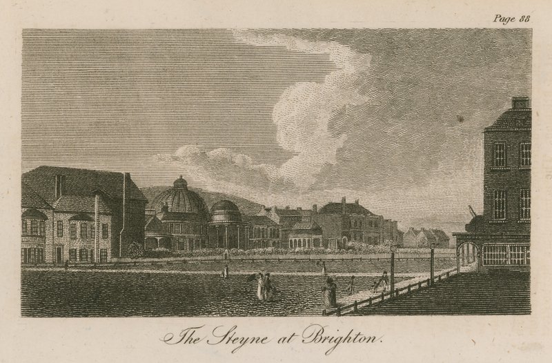 Általános nézet a Steyne-ről Brightonban alkotó: English School