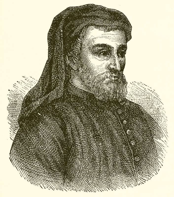 Geoffrey Chaucer alkotó: English School