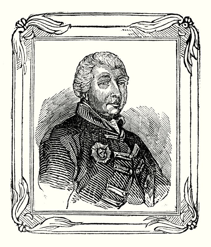 III. György, II. György unokája 1738-ban született; 1760-ban koronázták meg; és 1820-ban halt meg (metszet) alkotó: English School