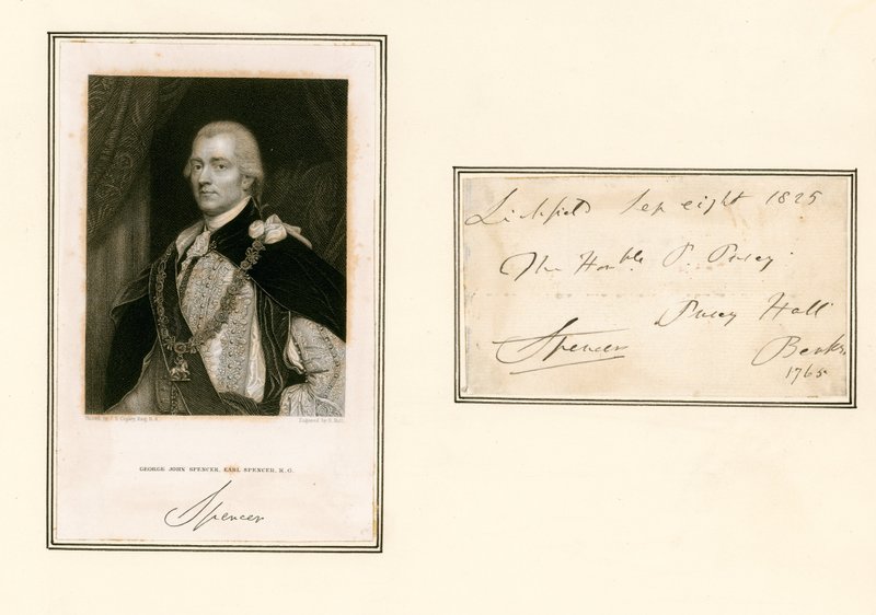 George John Spencer, Earl Spencer alkotó: English School