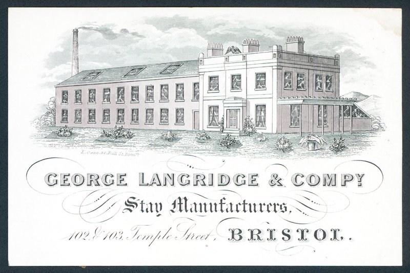 George Langridge & Company, szállásgyártók, kereskedelmi kártya alkotó: English School
