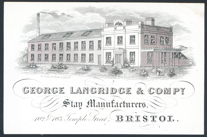 George Langridge & Company, szállásgyártók, kereskedelmi kártya alkotó: English School