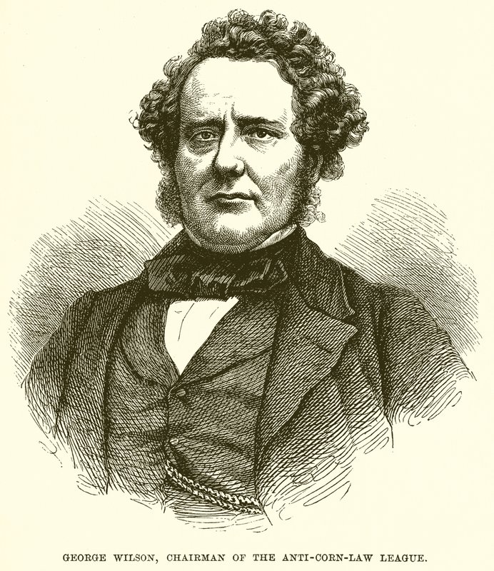 George Wilson, a Kukoricatörvény-ellenes Liga elnöke alkotó: English School