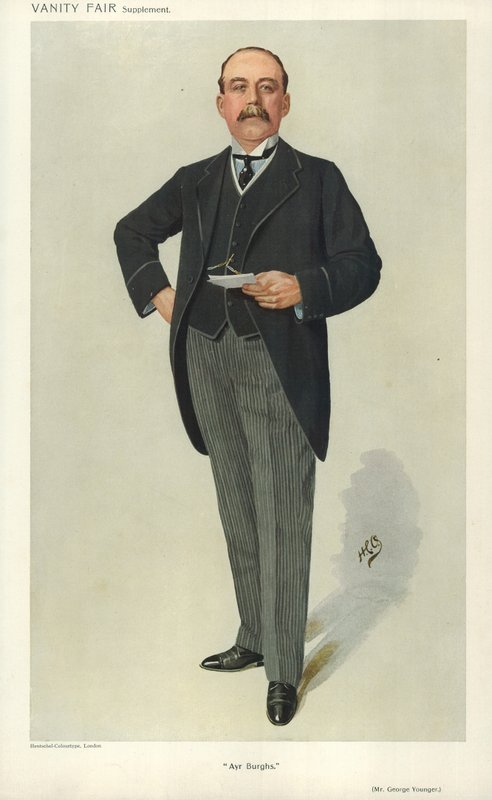 George Younger, Ayr Burghs, 1910. január 6., Vanity Fair rajzfilm alkotó: English School