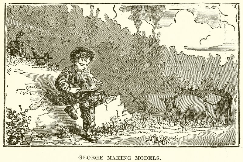 George modelleket készít alkotó: English School