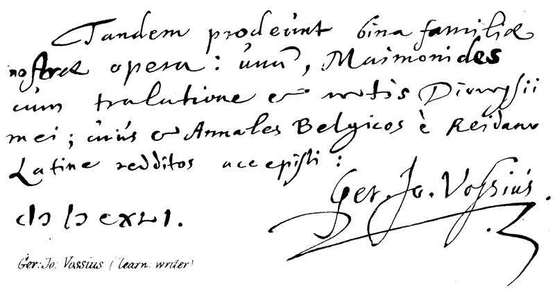 Ger: Jo: Vossius (tanuld meg: író) alkotó: English School