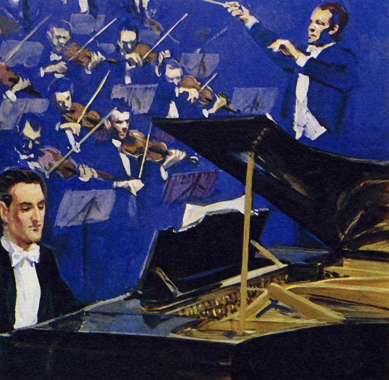 Gershwin maga adta elő a Concerto-t F-ben a Carnegie Hallban alkotó: English School