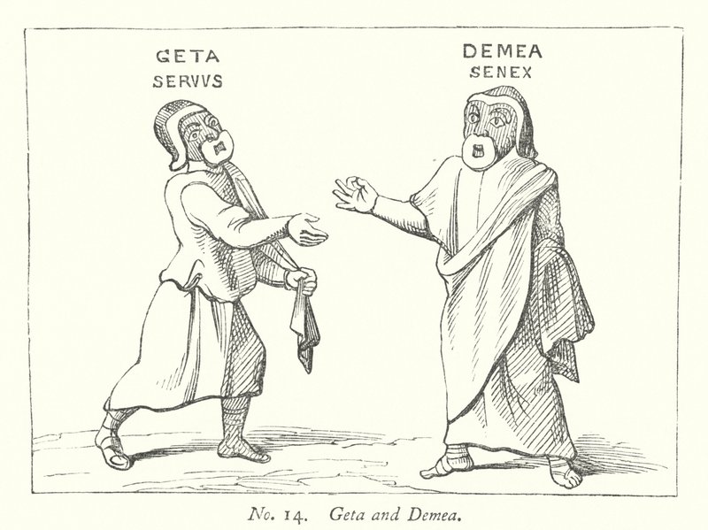 Geta és Demea (metszet) alkotó: English School