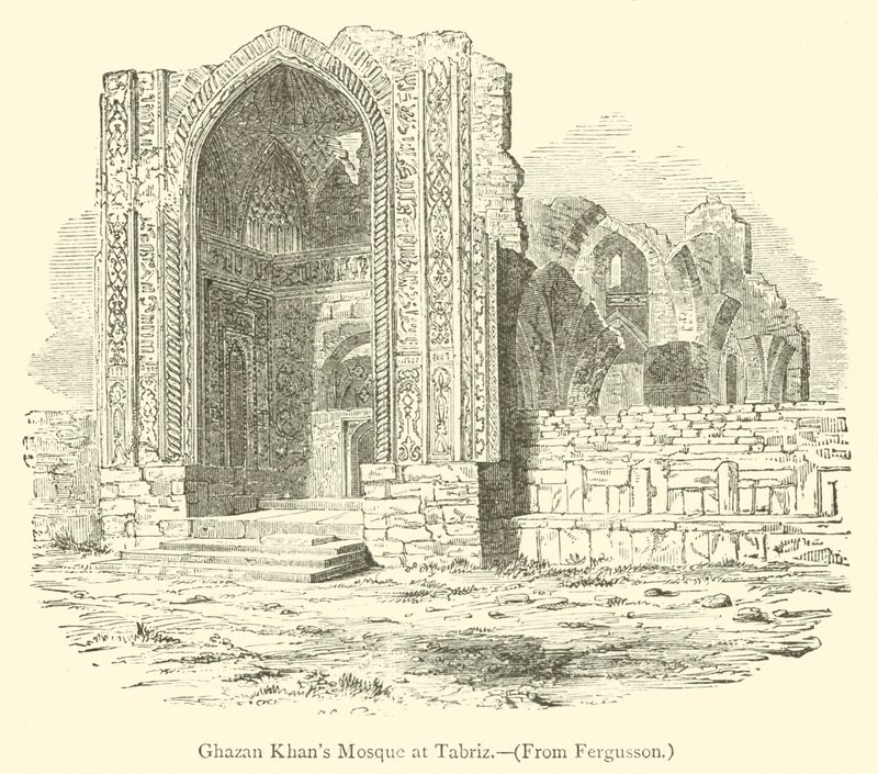 Ghazan kán mecsete Tabrizban (metszet) alkotó: English School