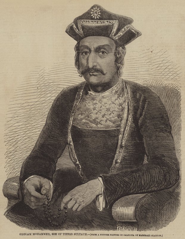 Ghulam Muhammad, Tippoo Sultan fia (metszet) alkotó: English School