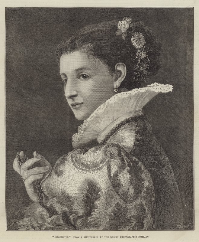 Giacometta (metszet) alkotó: English School