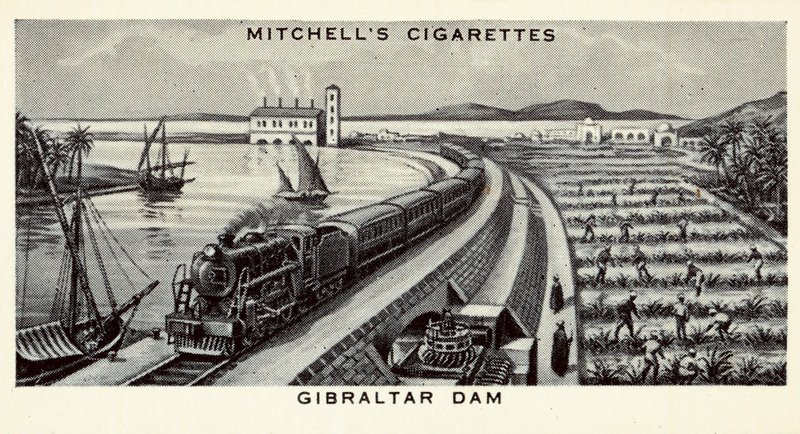 Gibraltári gát (litho) alkotó: English School