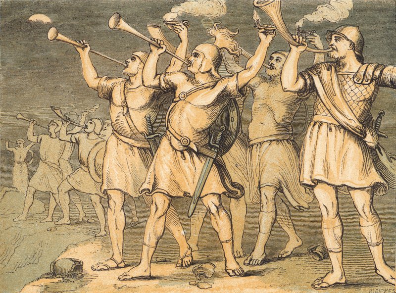 Gideon (színes metszet) alkotó: English School