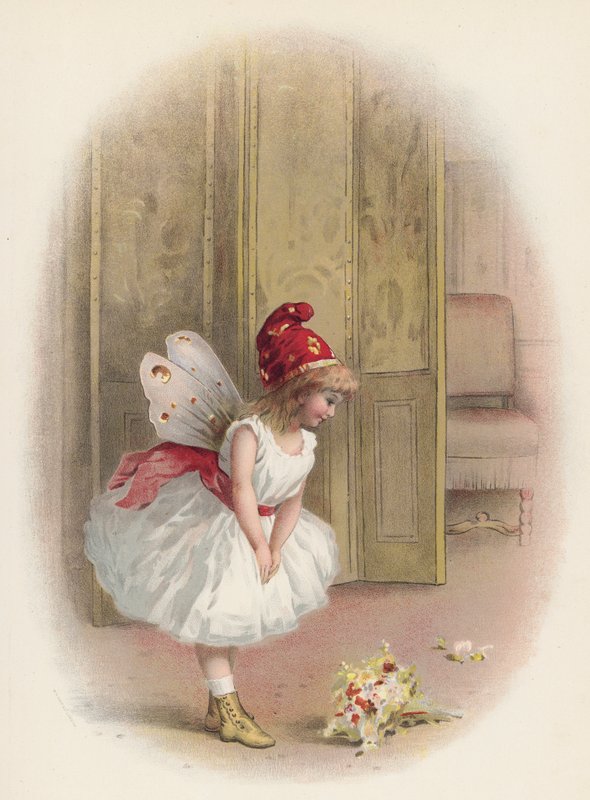 Lány vagy tündér fellépése után meghajol (chromolitho) alkotó: English School
