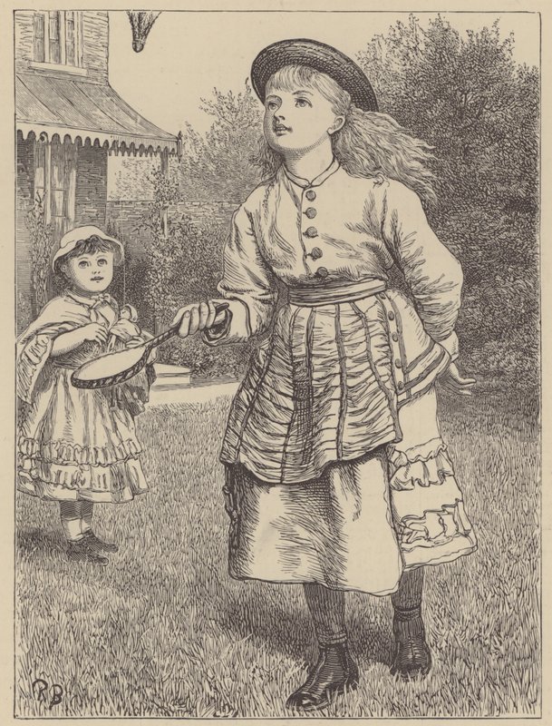 Lány játszik tollaslabdával alkotó: English School