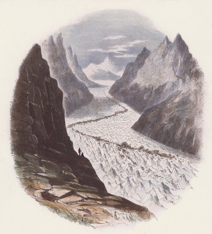 Gleccserek (színes metszet) alkotó: English School