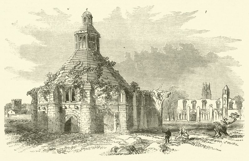Glastonbury Abbey (metszet) alkotó: English School