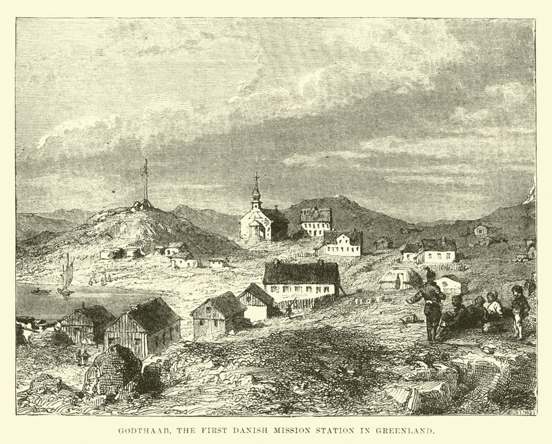 Godthaab, az első dán missziós állomás Grönlandon alkotó: English School