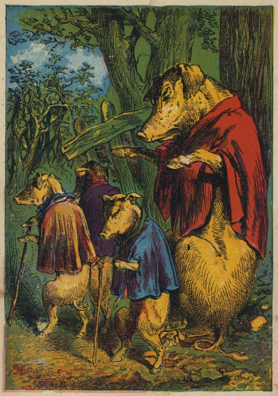 A szerencséjüket keresik (színes litográfia) alkotó: English School