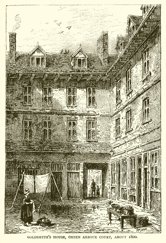 Goldsmiths House, Green Arbor Court, 1800 körül alkotó: English School