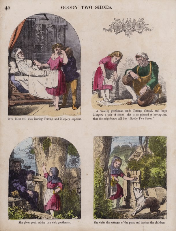 Goody Two Shoes (coloured engraving) alkotó: English School