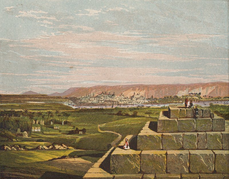 Goshen, Egyiptom (színes litográfia) alkotó: English School