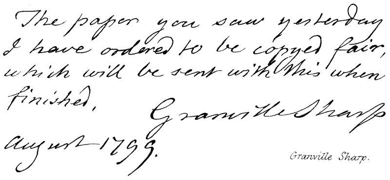 Granville Sharp alkotó: English School
