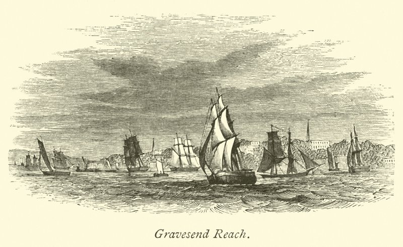 Gravesend Reach alkotó: English School