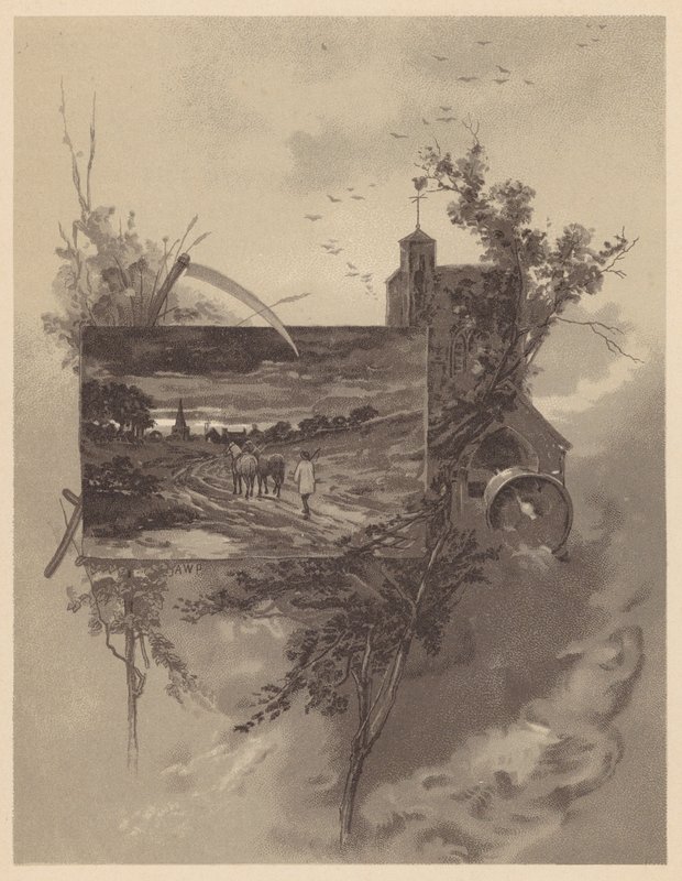 Gray elégiája (litográfia) alkotó: English School
