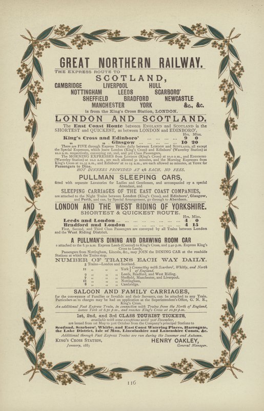 Great Northern Railway (metszet) alkotó: English School