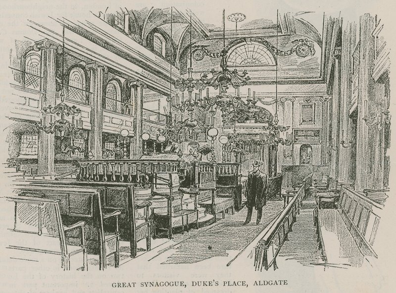 Nagy Zsinagóga, Dukes Place, Aldgate, London alkotó: English School