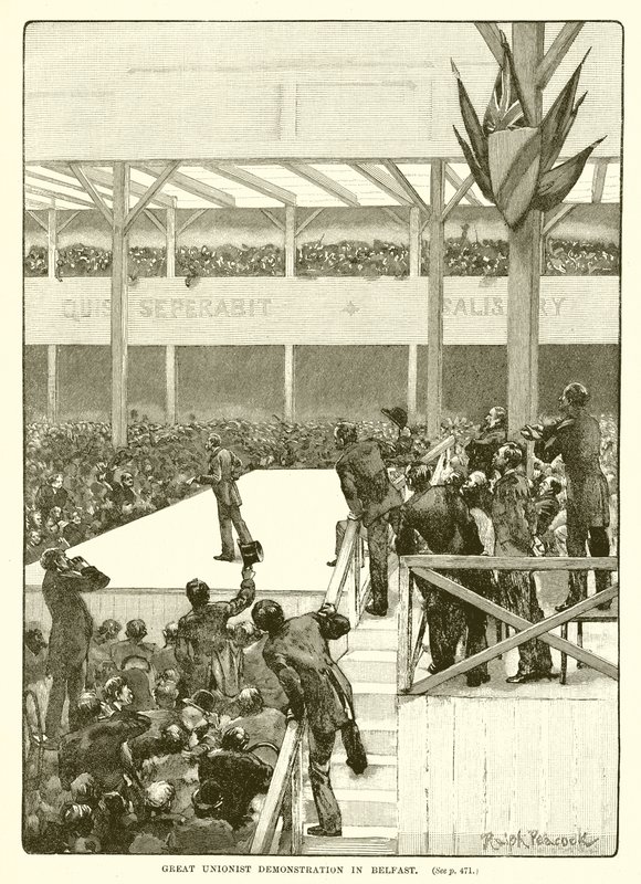 Nagy Unionista demonstráció Belfastban, 1890 alkotó: English School