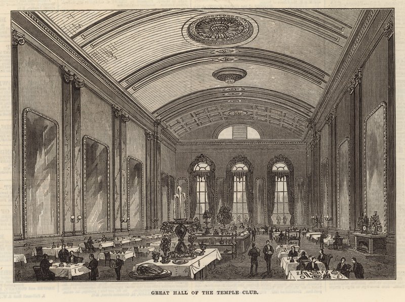 A Temple Club nagyterme, London alkotó: English School