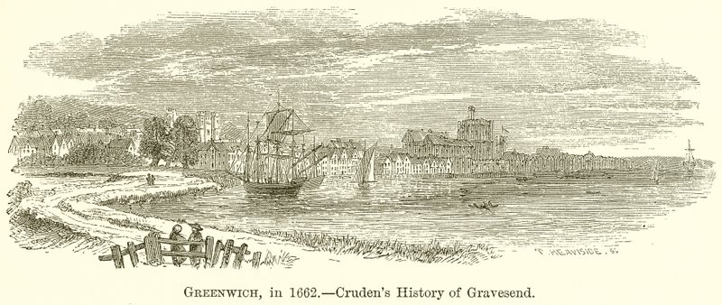 Greenwich, 1662-ben. - Crudens Gravesend története alkotó: English School