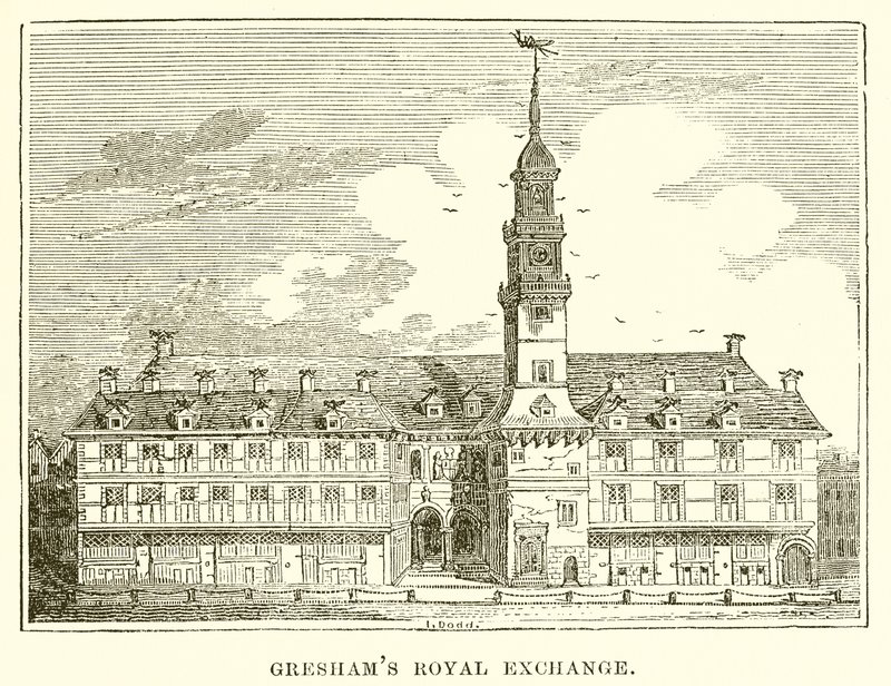 Greshams Royal Exchange alkotó: English School