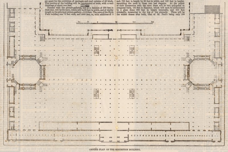 Az 1862. évi nemzetközi kiállítási épület alaprajza alkotó: English School