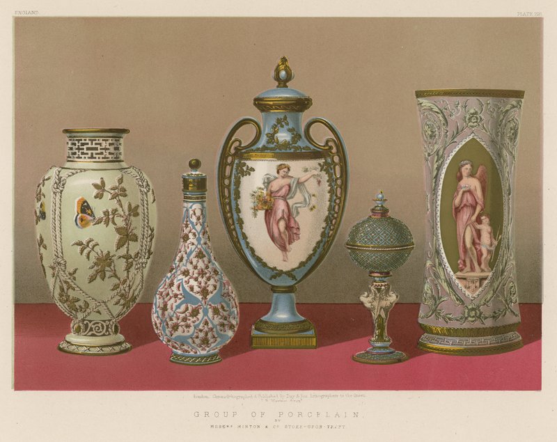 Porceláncsoport, Minton és társai, Stoke-upon-Trent alkotó: English School