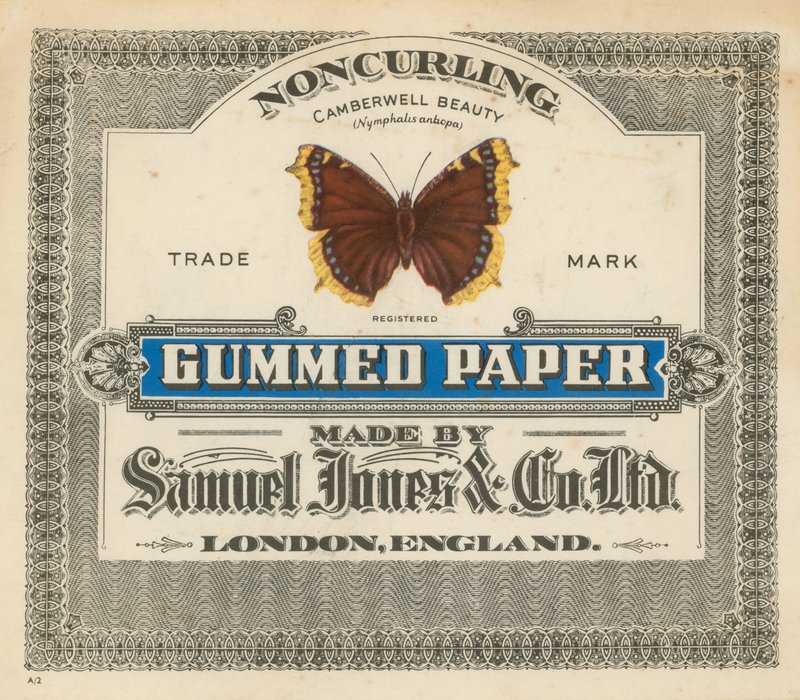 Gummed Paper, gyártó: Samuel Jones & Co Ltd, London alkotó: English School